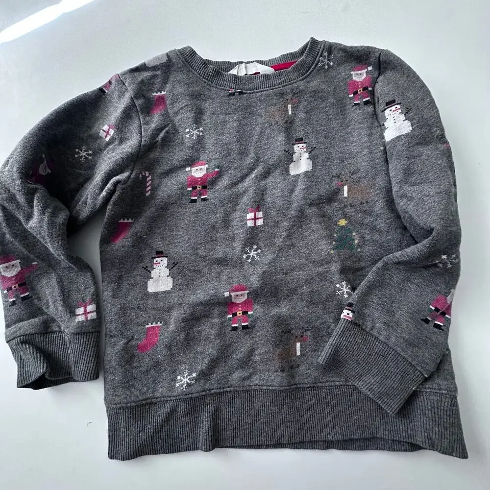 H&M Santa Sweatshirt and Trousers Set - Size 6-8 Years